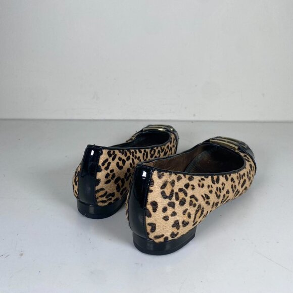 2000s Leather Ceetah Print Flats - Picture 3 of 5